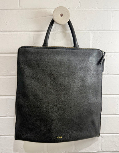 Elk Black Leather Backpack