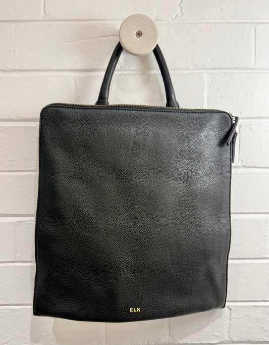 Elk Black Leather Backpack