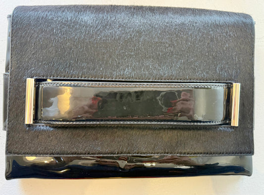 Nine West Black Leather Clutch