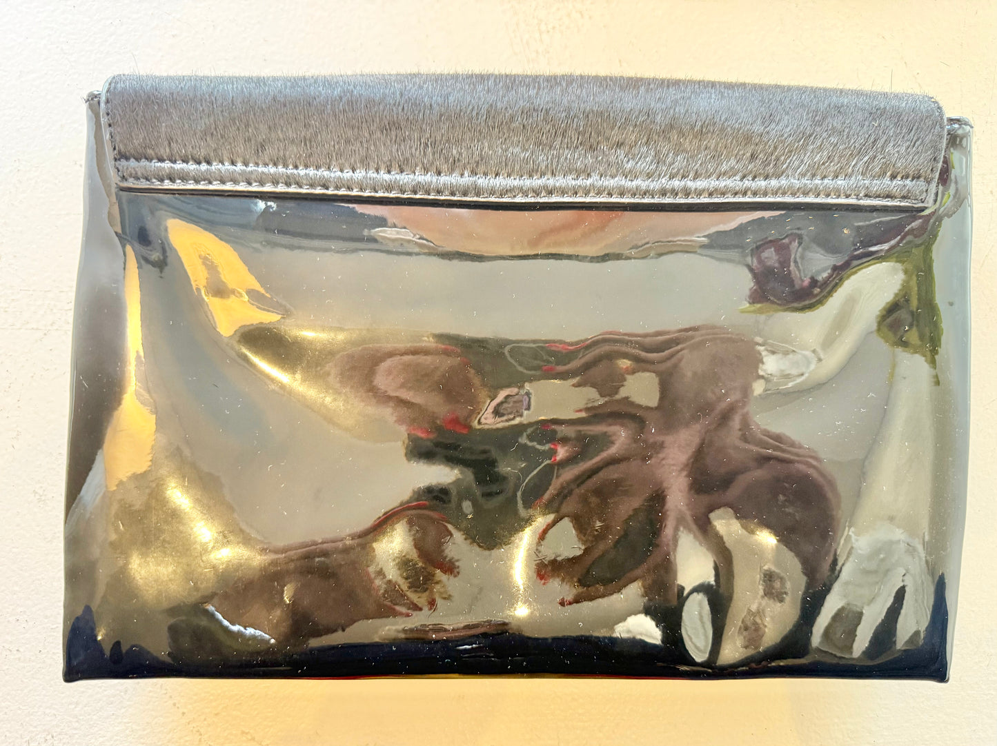 Nine West Black Leather Clutch