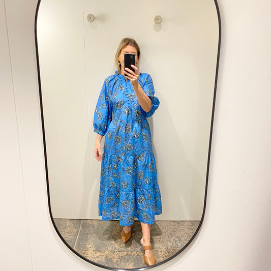 Zoe Kratzmann Field Dress in Azure Botanic - Size 1 (au10-12)