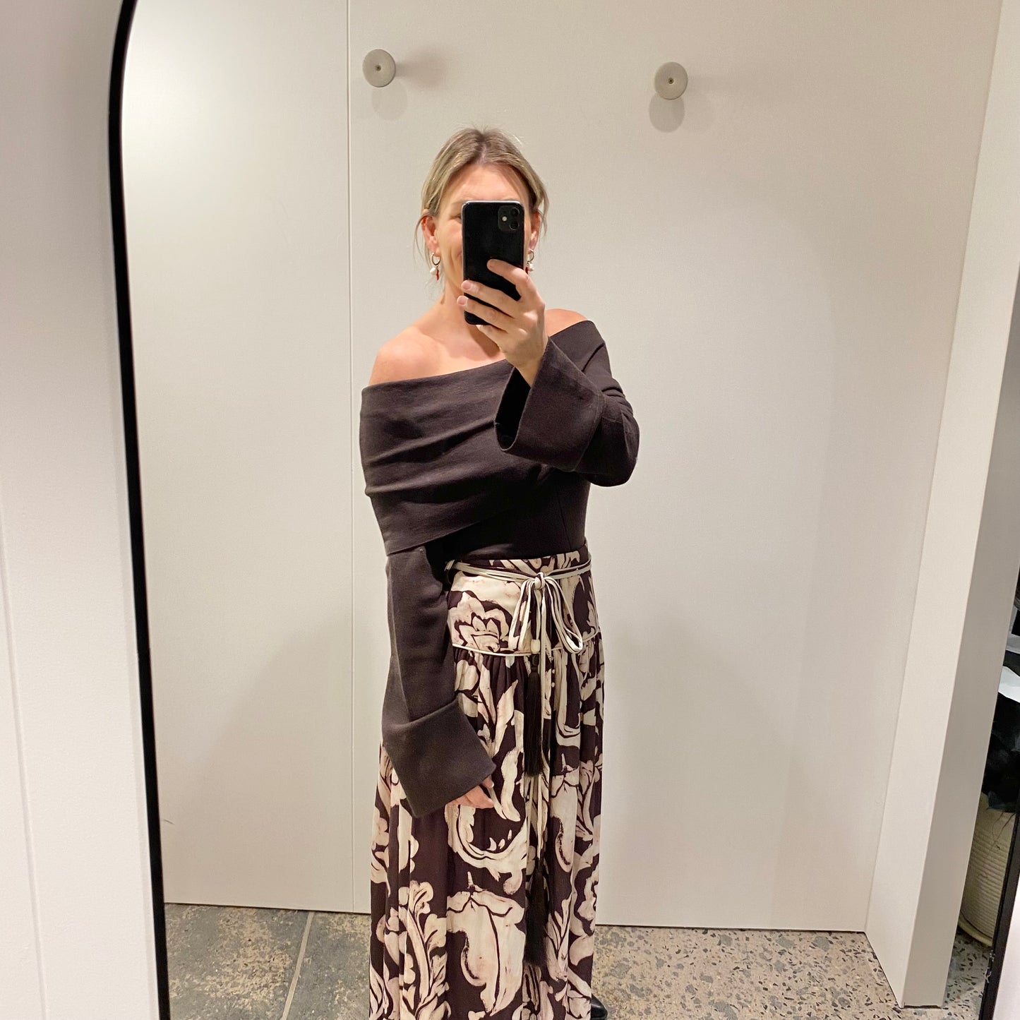Elka Collective 'Alexa' Off Shoulder Knit - Size 10