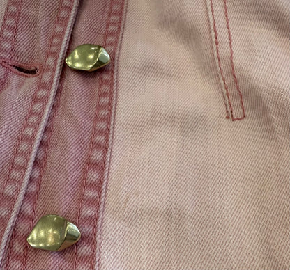 AJE 'Shades of Pink' Denim Mini Dress - Size 10