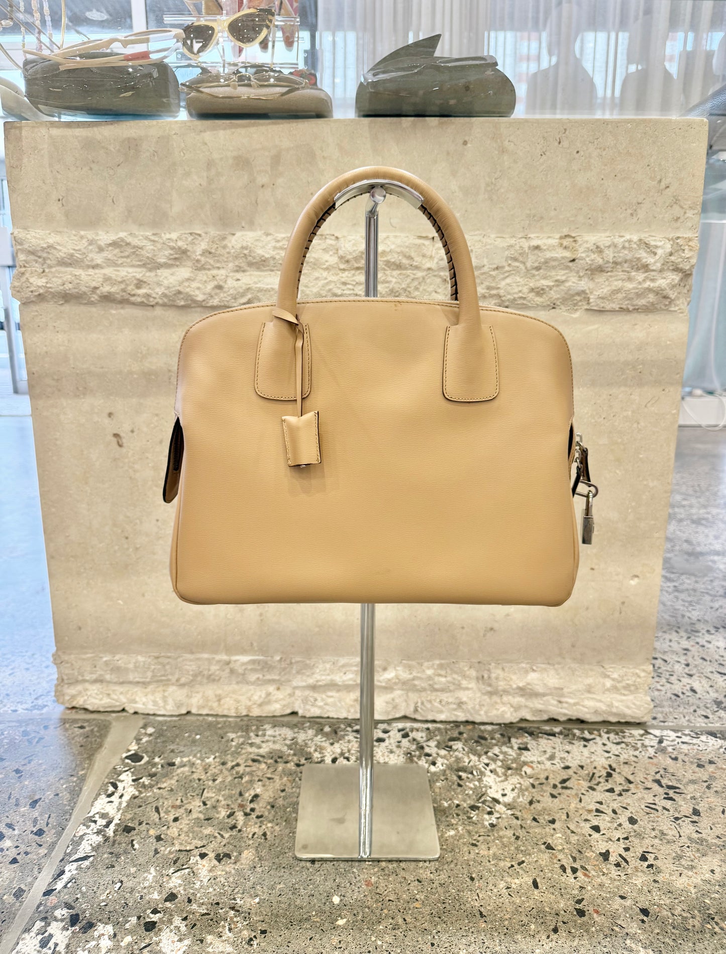 Bally Leather 'Doctors' Handbag in Tan