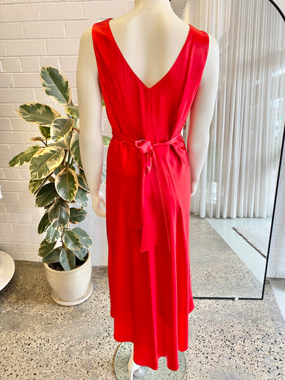 Saloni 'Scarlett Silk Jen' Midi Dress - Size 8