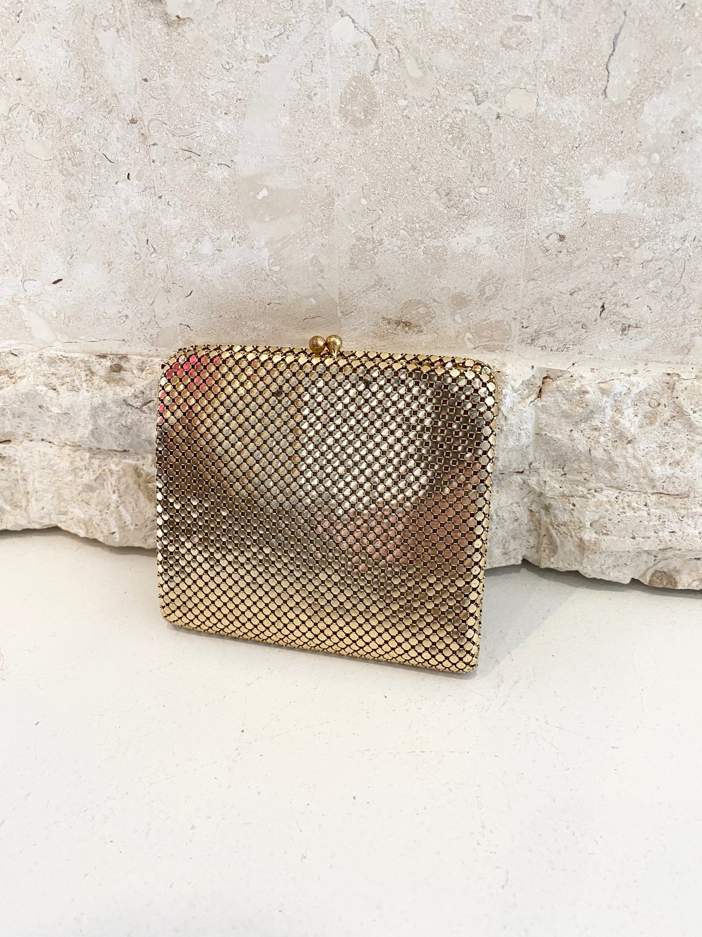 Vintage Oroton Gold Glomesh Wallet