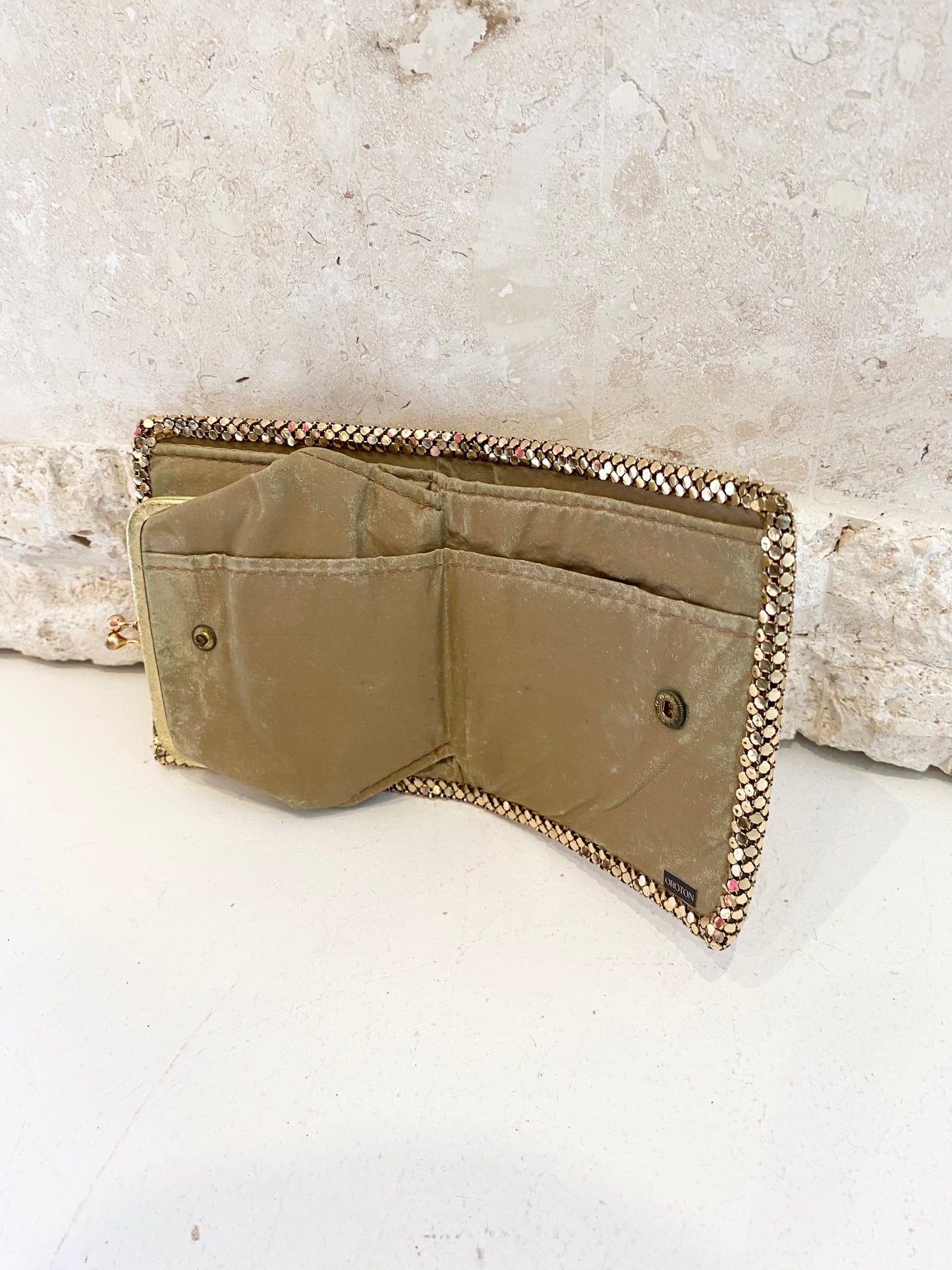 Vintage Oroton Gold Glomesh Wallet