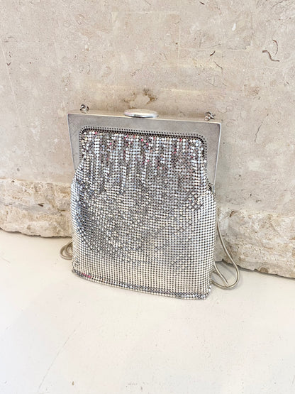 Vintage Oroton Silver Glomesh Clutch Bag