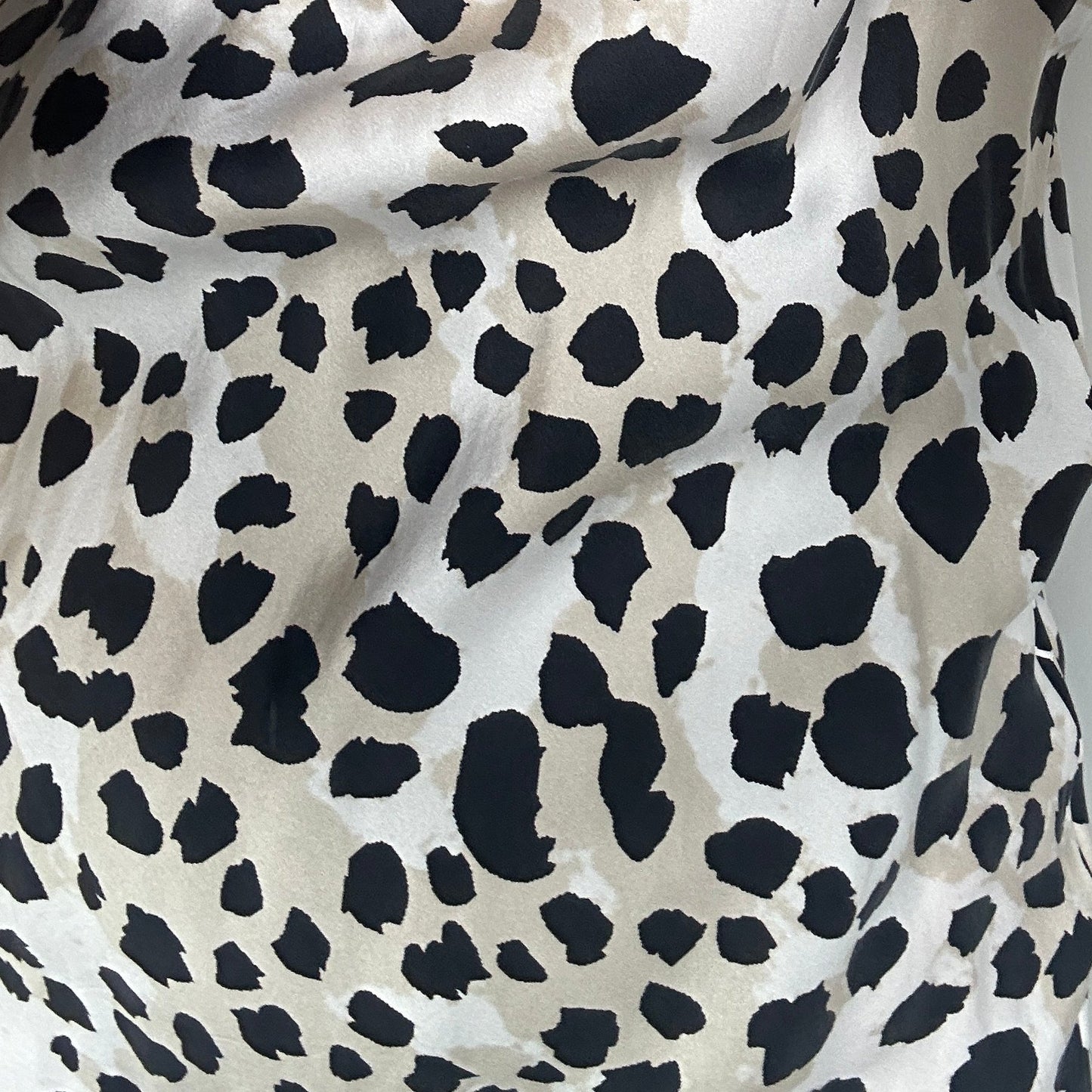 Silk Laundry 90's Slip Dress in Leopard Print  - Size M