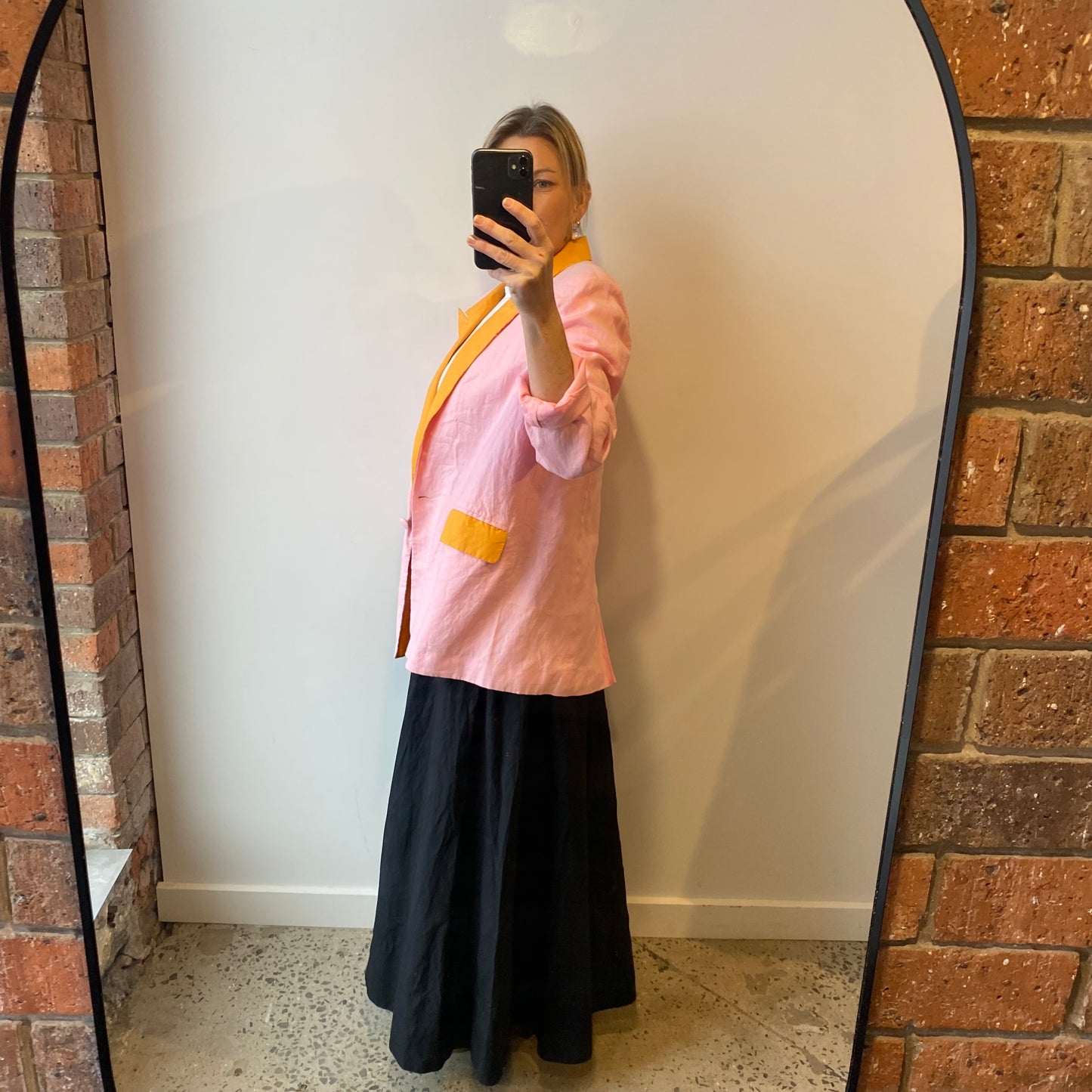 Summi Summi Pink Linen Blazer - Size Small (8/10)