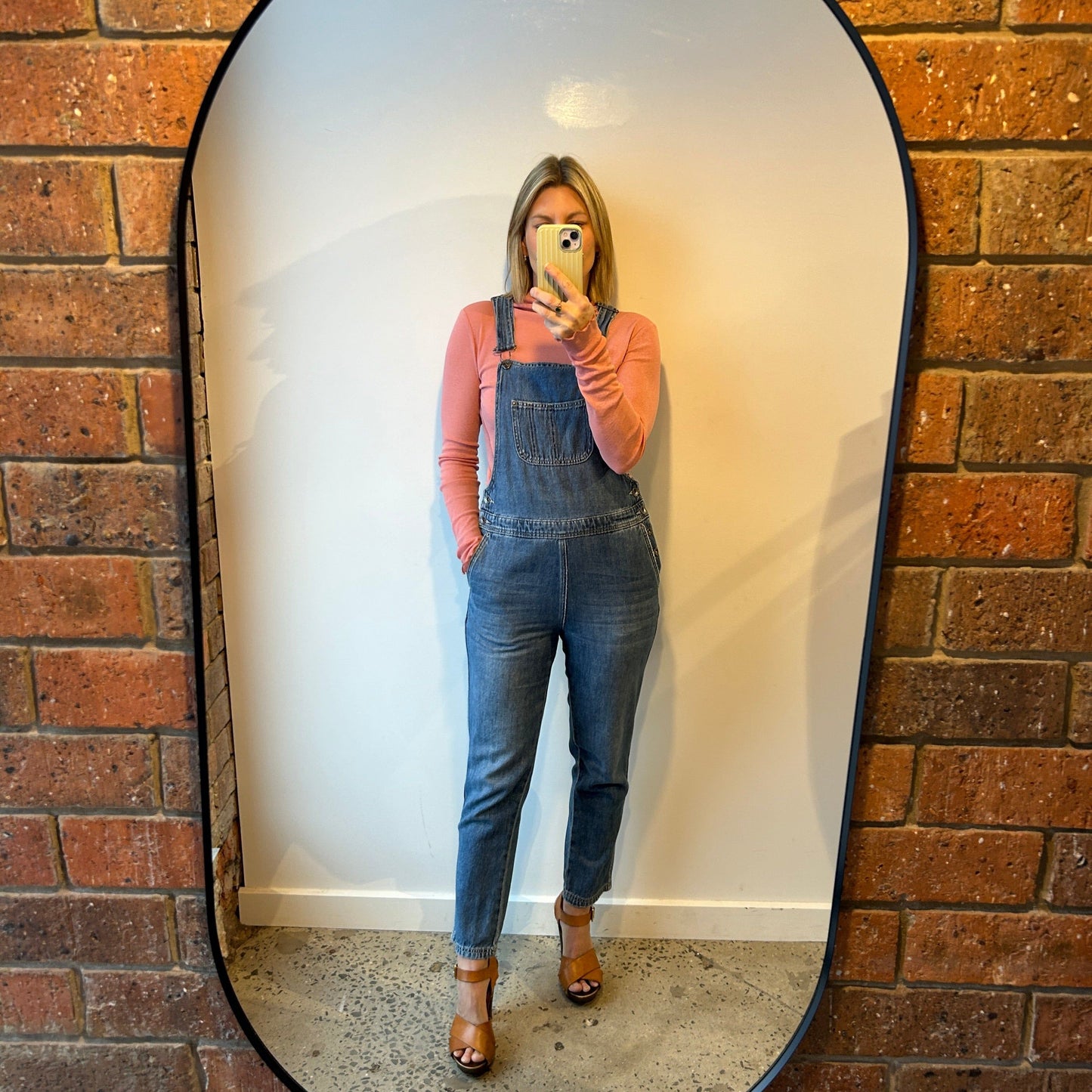 Country Road Denim Overalls - Size 8