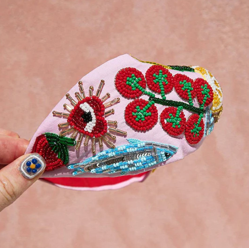 Kingston Pink Pomodoro Beaded Headband