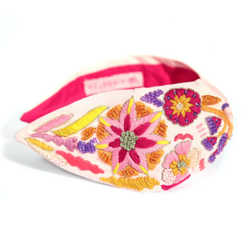 Kingston Pink Blossom Beaded Headband