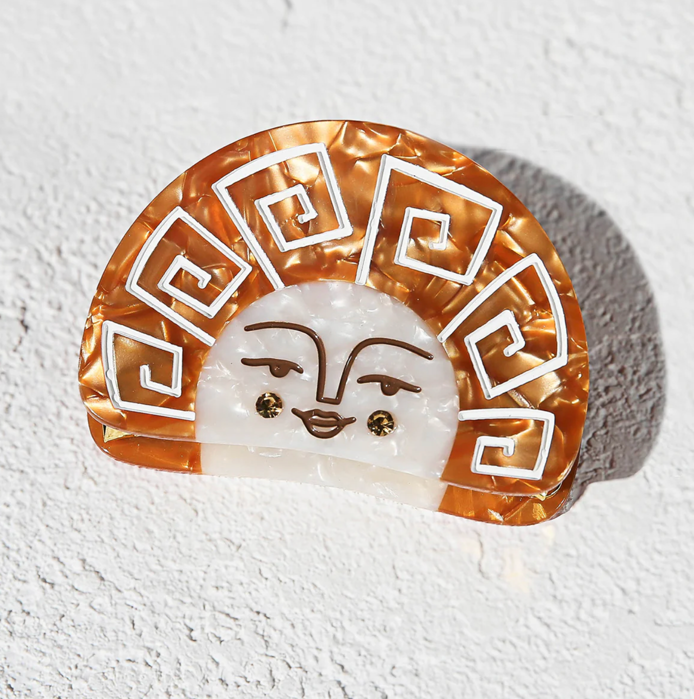 Kingston Gold Grecian Sun Claw Clip