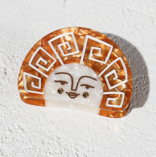 Kingston Gold Grecian Sun Claw Clip