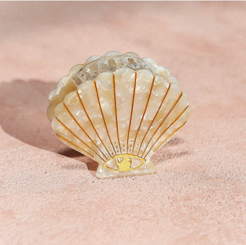 Kingston Shell Claw Clip in Pearl