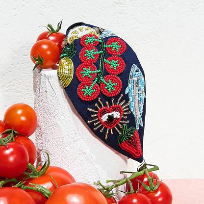 Kingston Pomodoro Beaded Headband