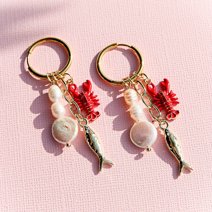 Kingston By The Sea Huggie Hoops