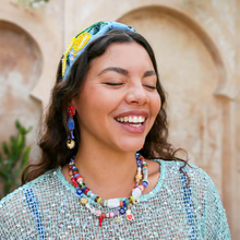 Kingston Blue  Citrus Beaded Headband
