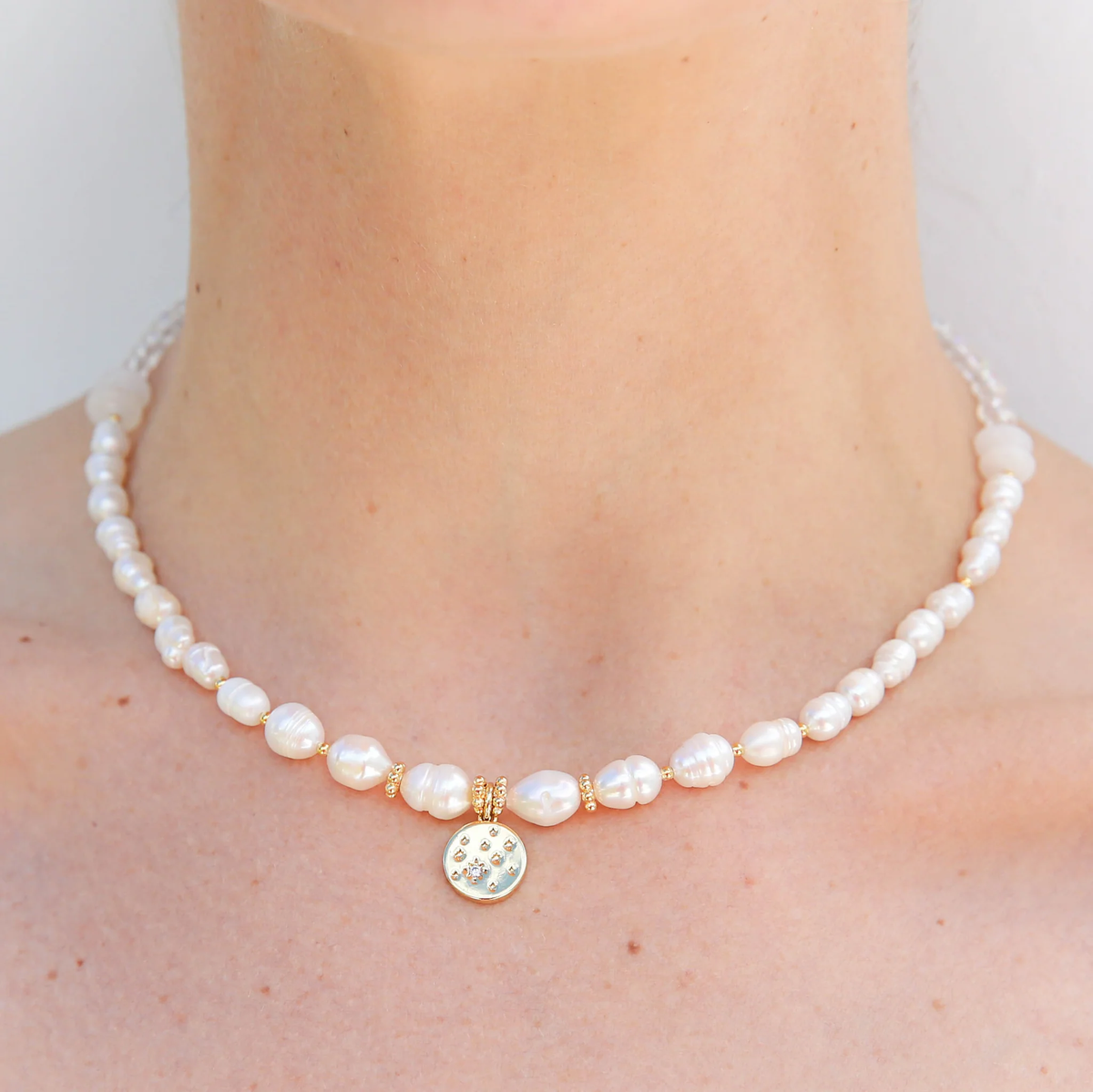 Kingston Moon Pearl Necklace