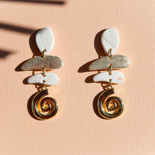 Kingston Swirl Golden Earring